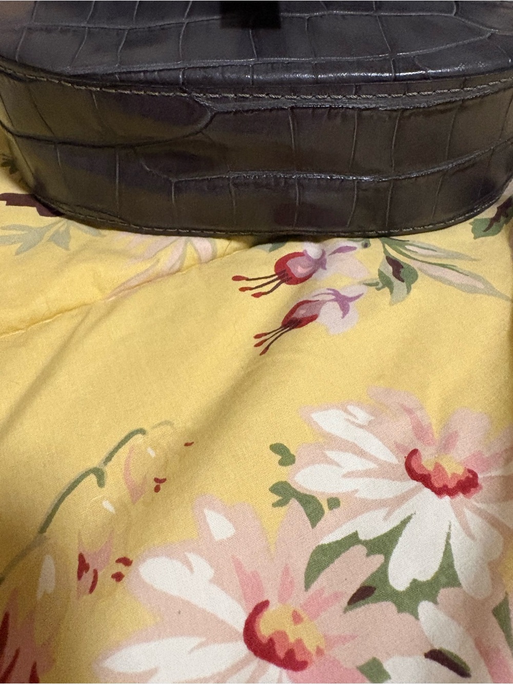 Pratesi Firenze Gunmetal Italian Crossbody Bag with  Gold Hardware - Picture 9 of 16
